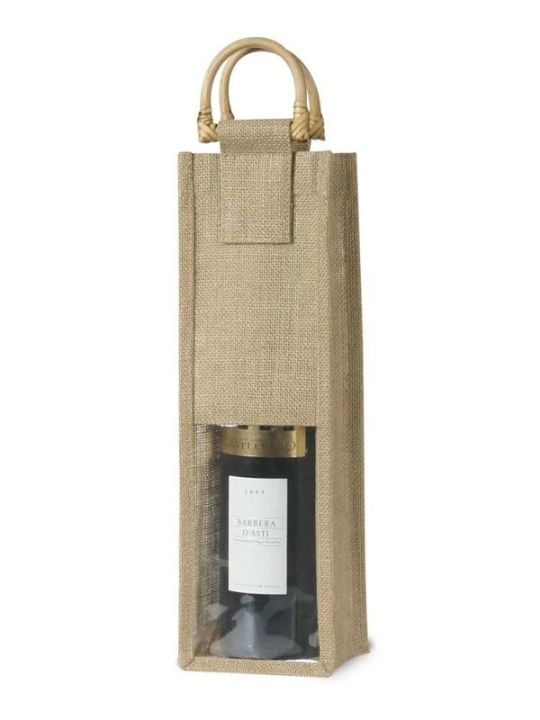 PORTABOTTIGLIE IN JUTA x1