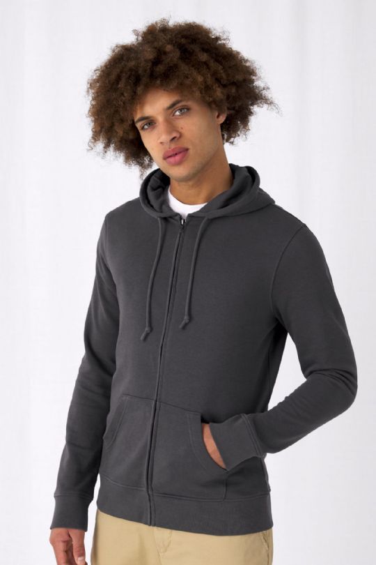 FELPA INSPIRE CAPPUCCIO E ZIP B&C UNISEX