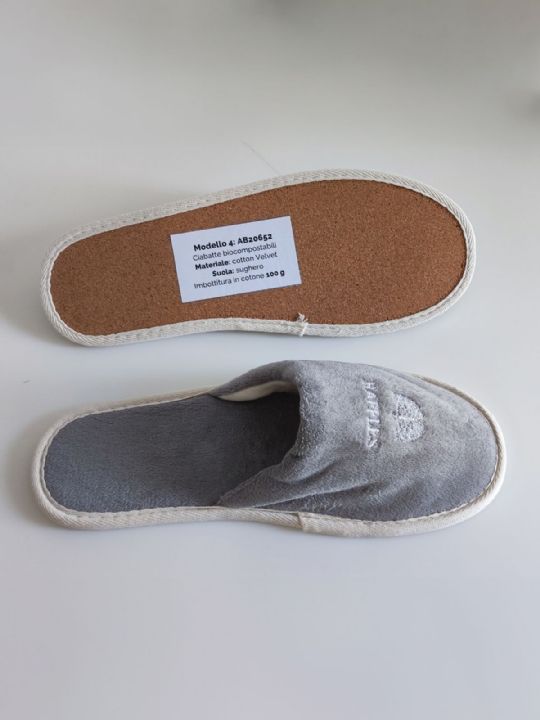 CIABATTE VELVET/SUGHERO BIOCOMPOSTABILI