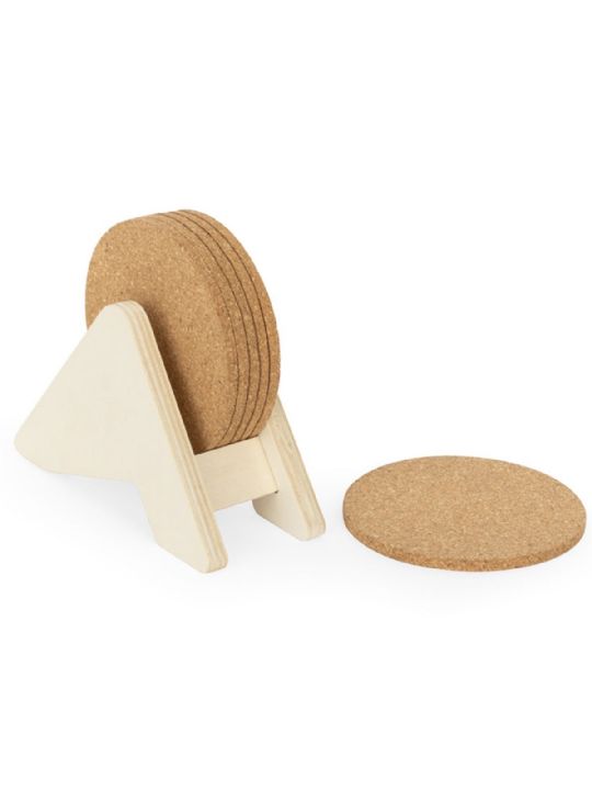 SET DA 6 SOTTOBICCHIERE PLYCORK