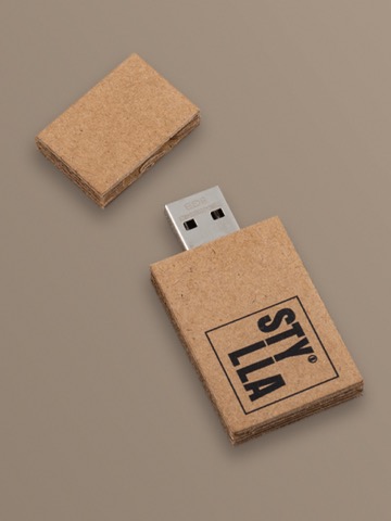 MEMORIA USB CARTONE ONDULATO