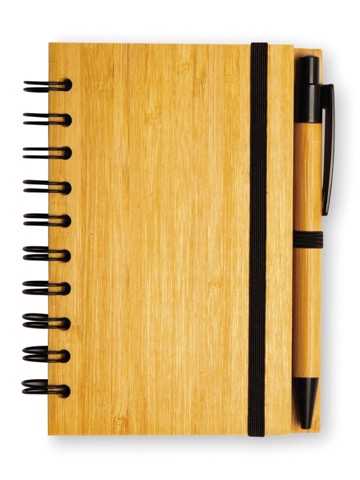 NOTEBOOK A6 CON SPIRALE E PENNA